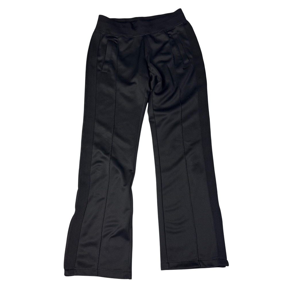 Nike Athletic Dept Track‎ Pants Black Swoosh Logo Athleisure Size S